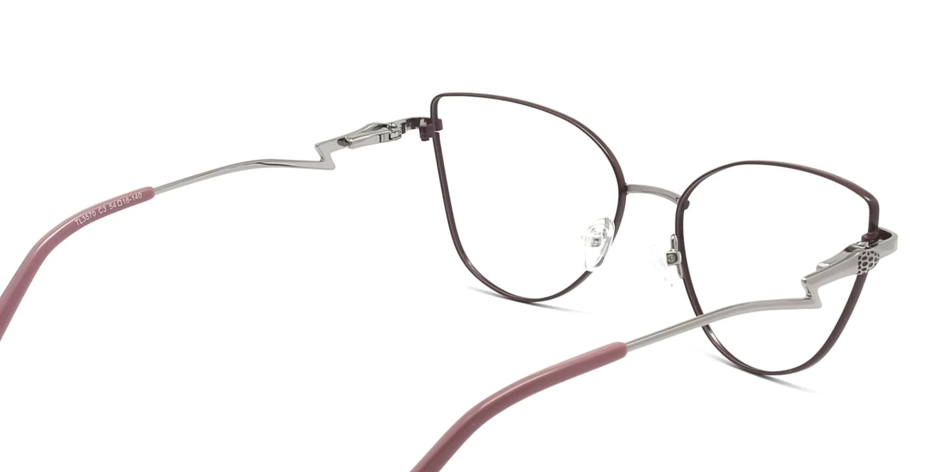Vintage Metal Cat Eye Glasses-2