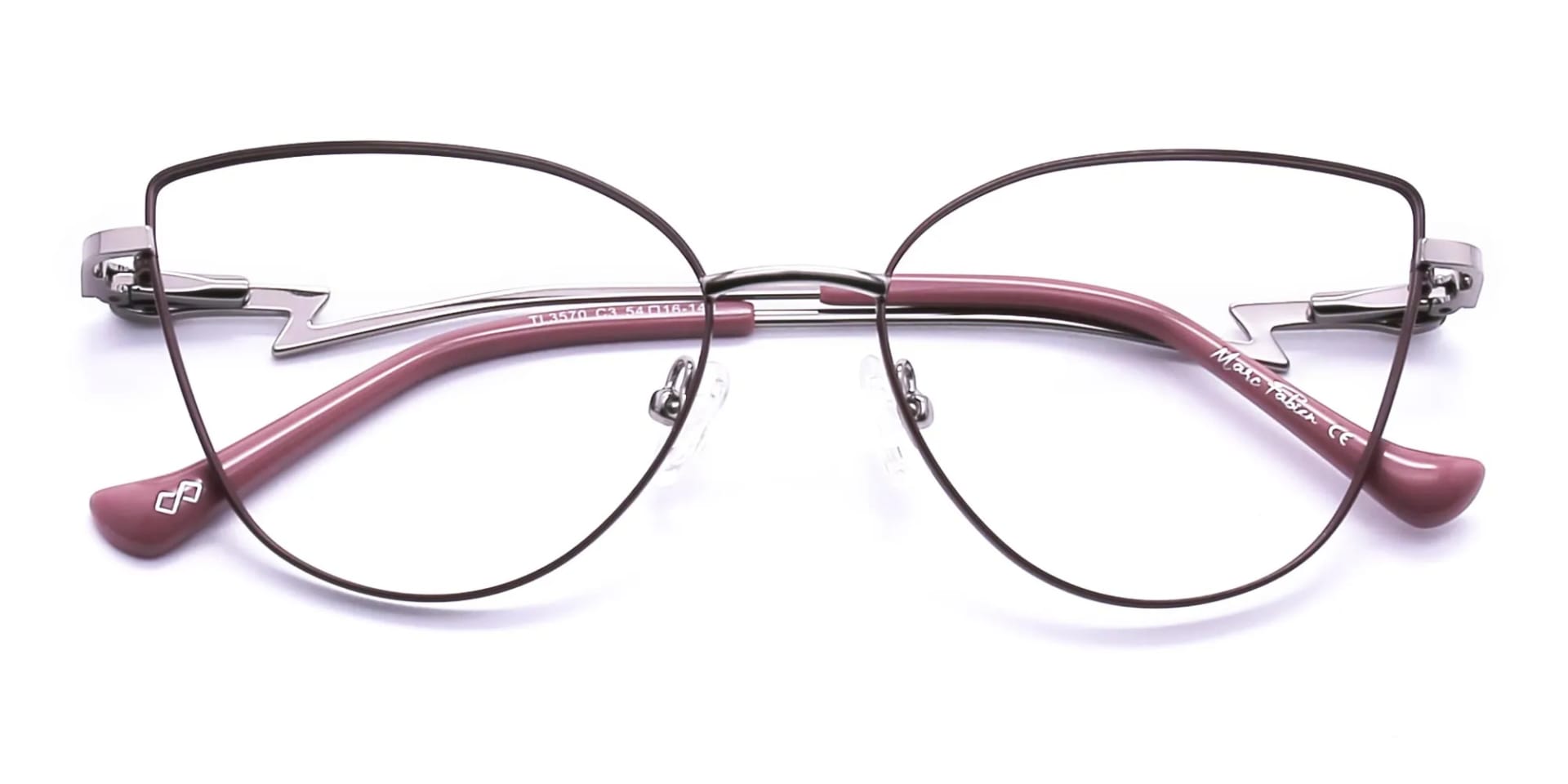 Vintage Metal Cat Eye Glasses-2