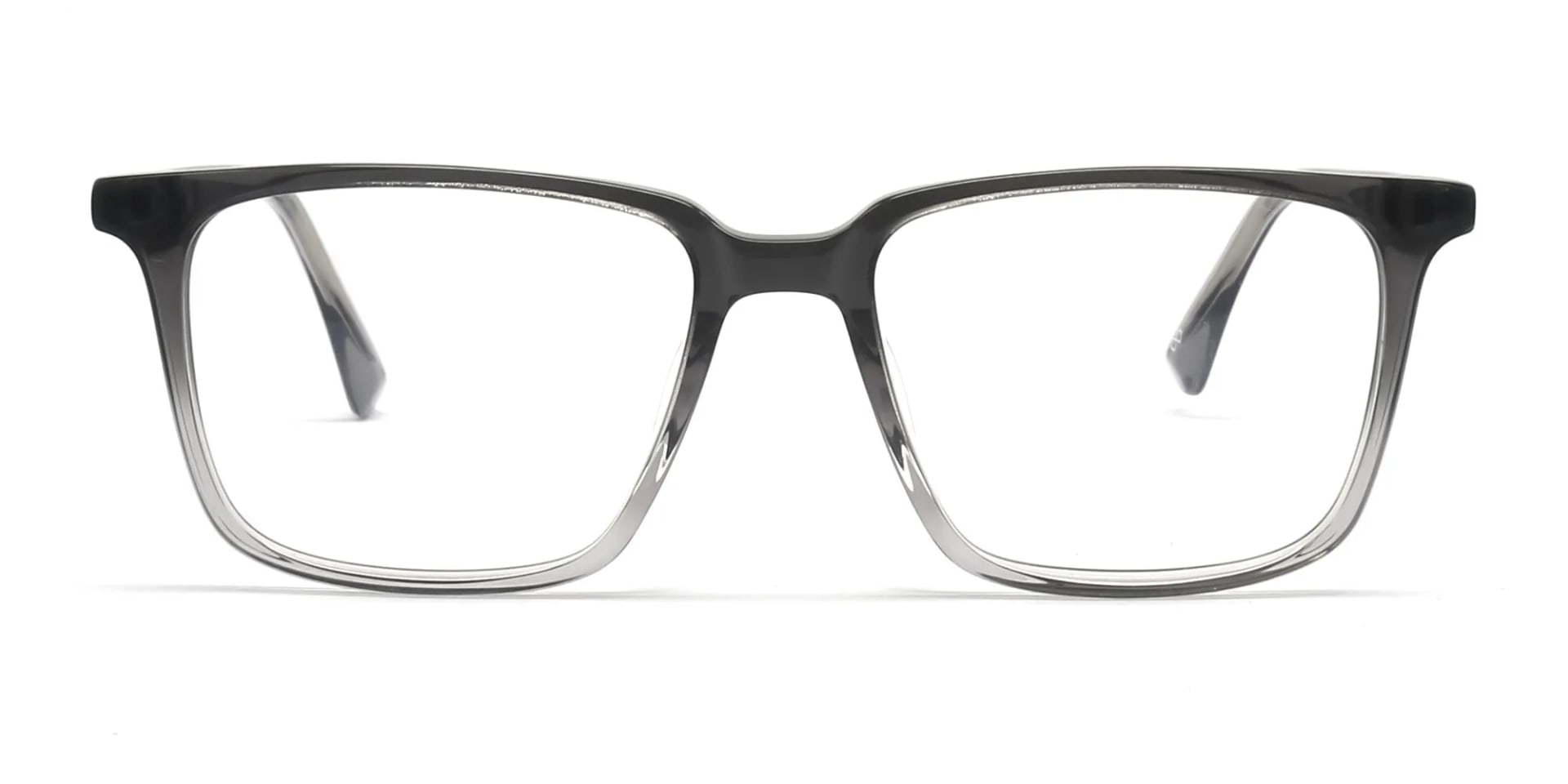 transparent rectangle grey glasses-2