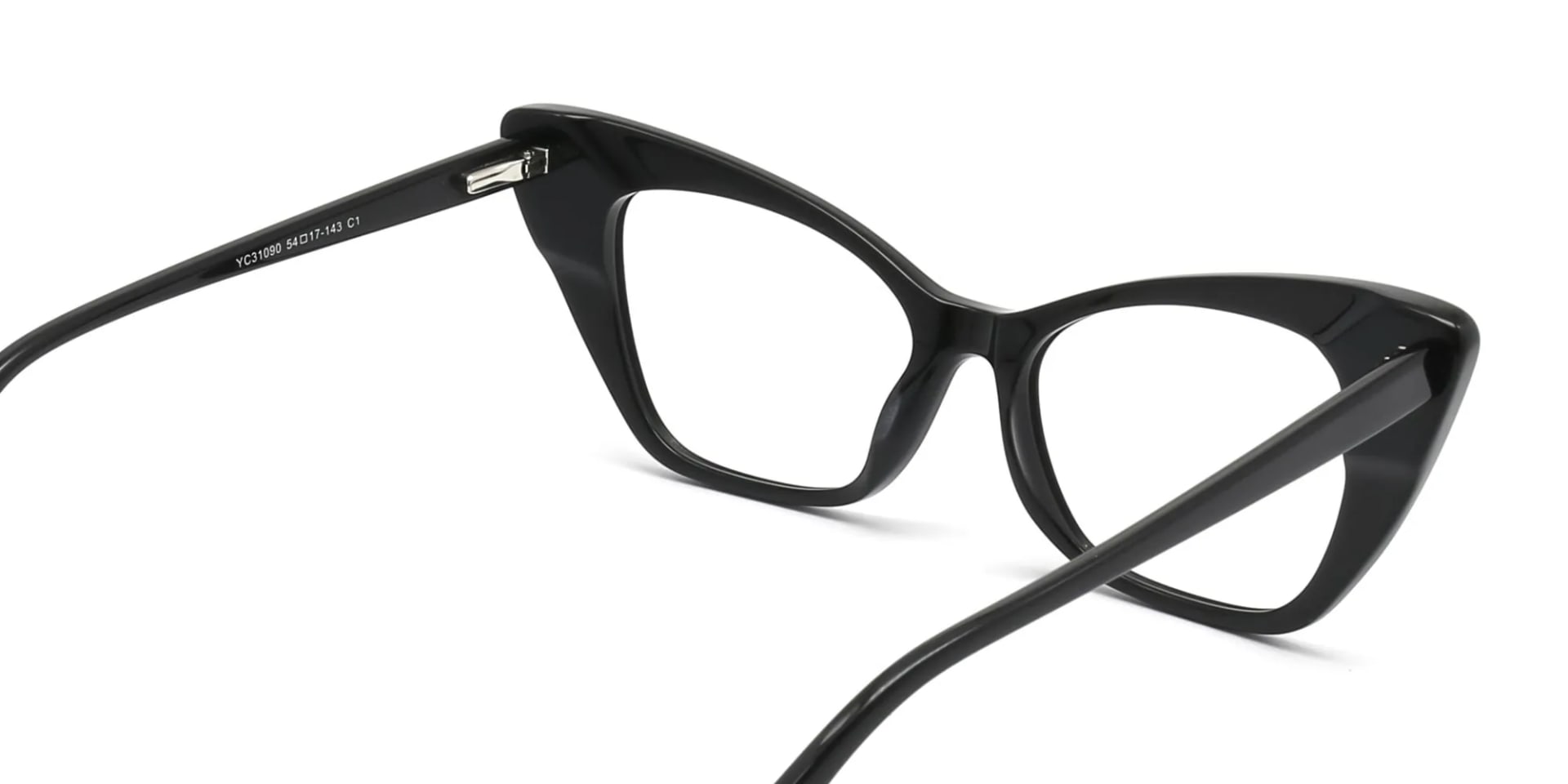women's black cat eye glasses-2