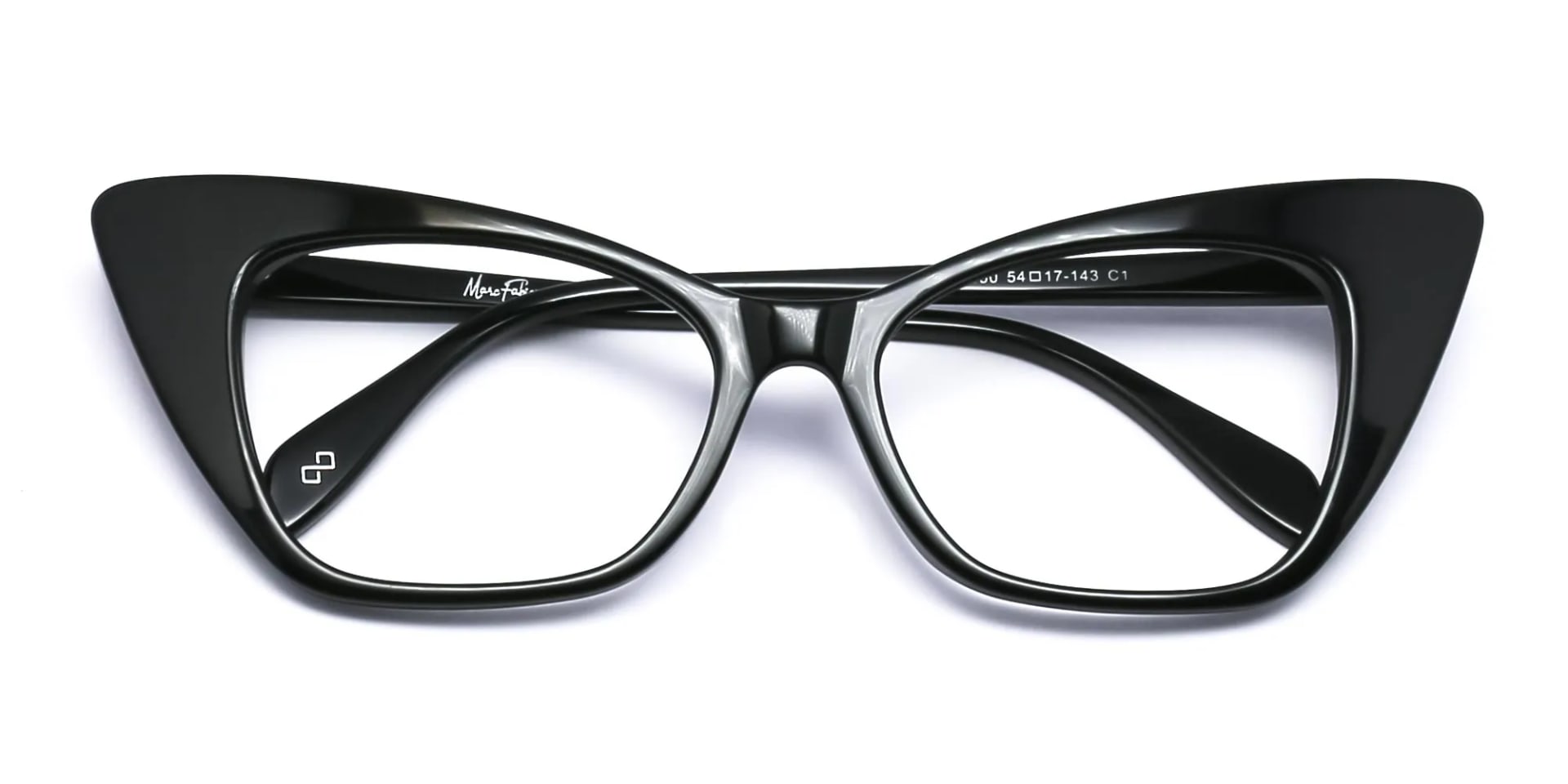 women's black cat eye glasses-2