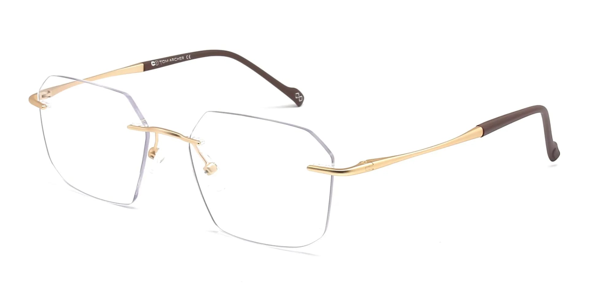 gold rimless glasses-2