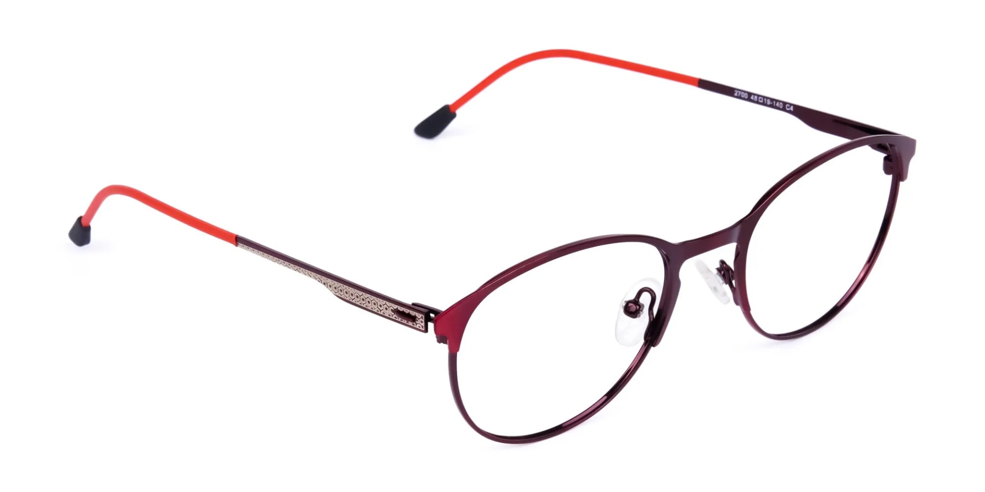 red oval glasses-2