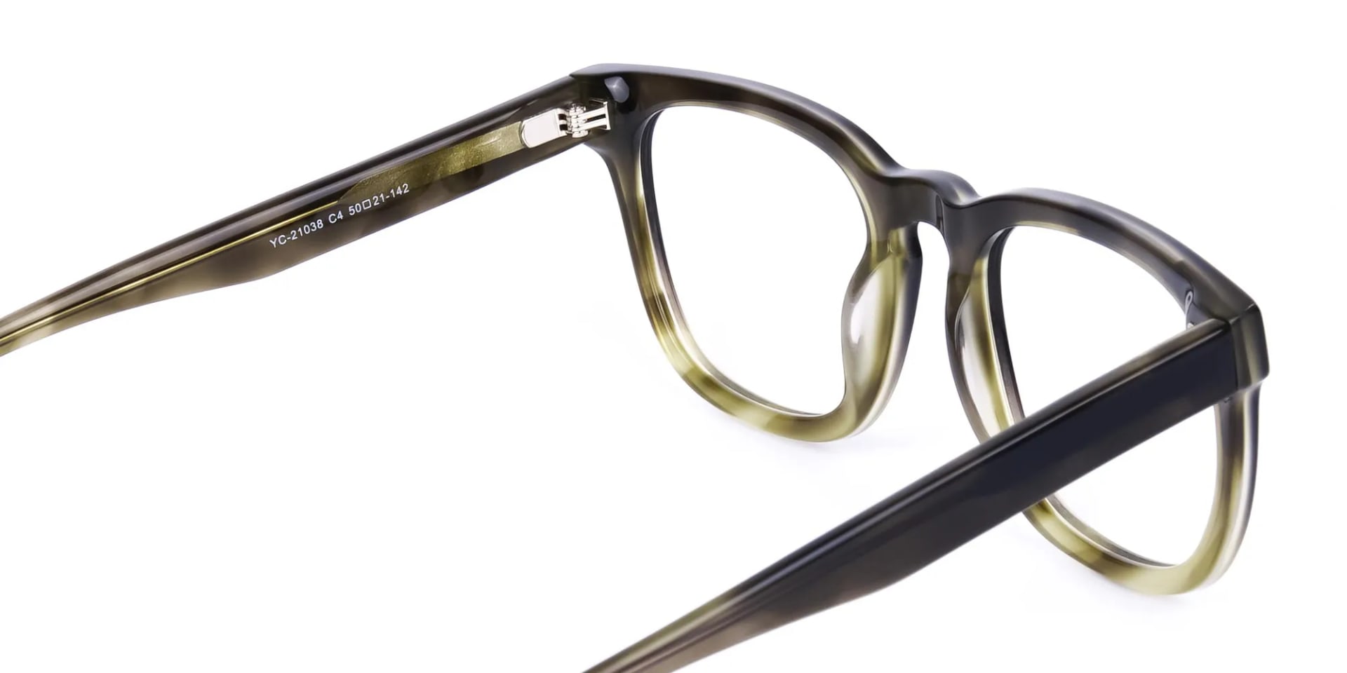 Full Rim Green Square Glasses Frames-2