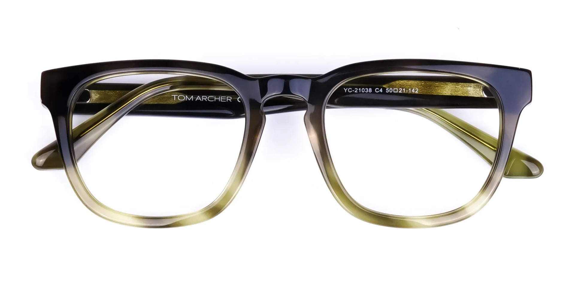 Full Rim Green Square Glasses Frames-2
