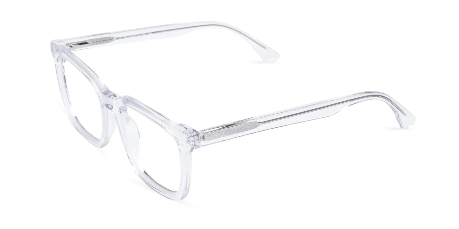 Crystal Clear Chunky Square Glasses-2