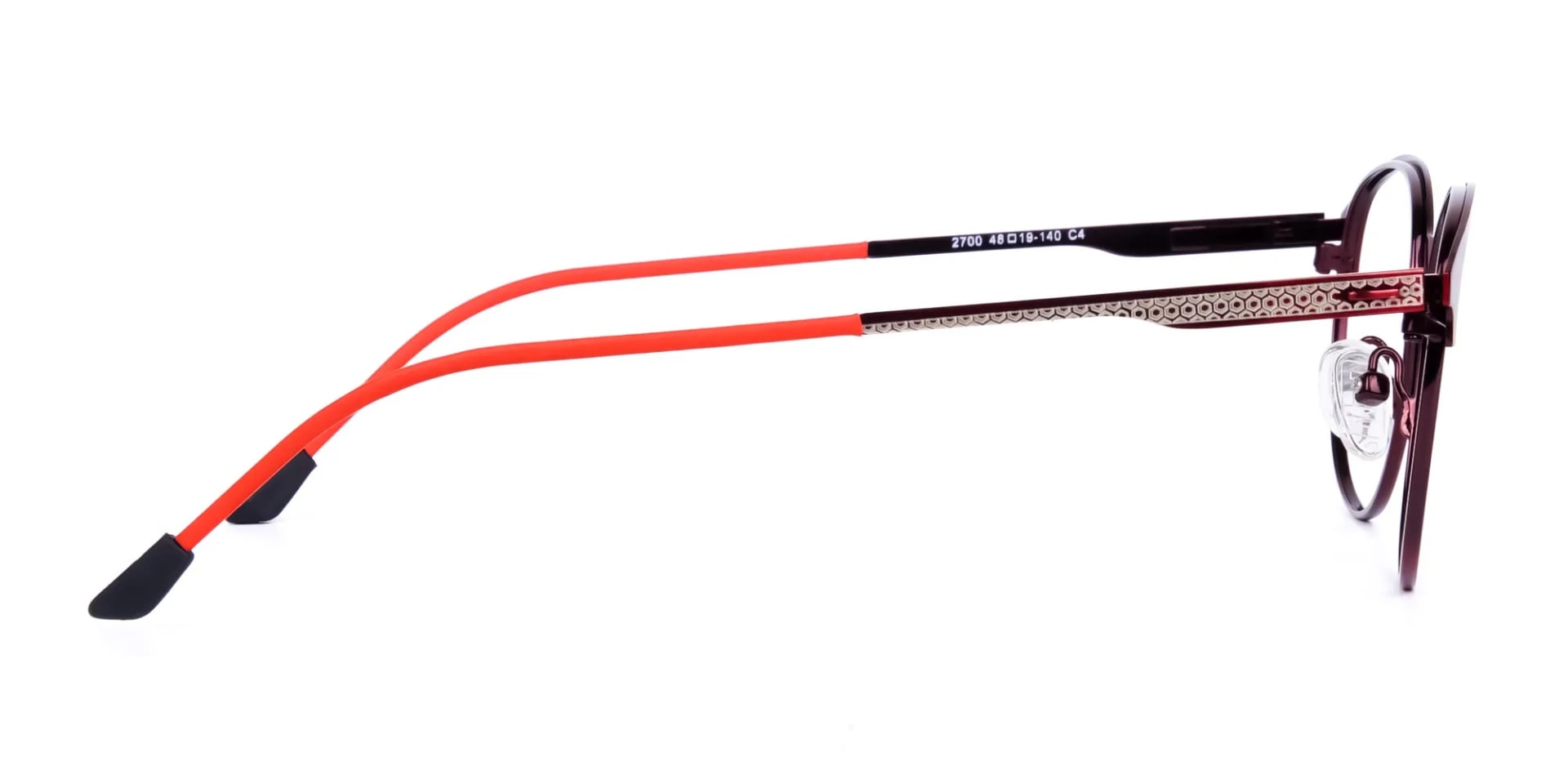 red oval glasses-2