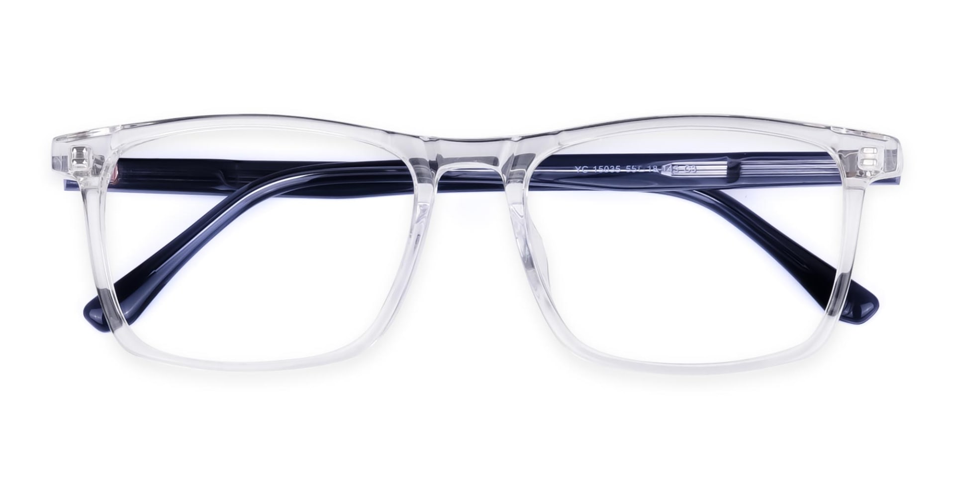 Crystal Clear Rectangle Glasses-6