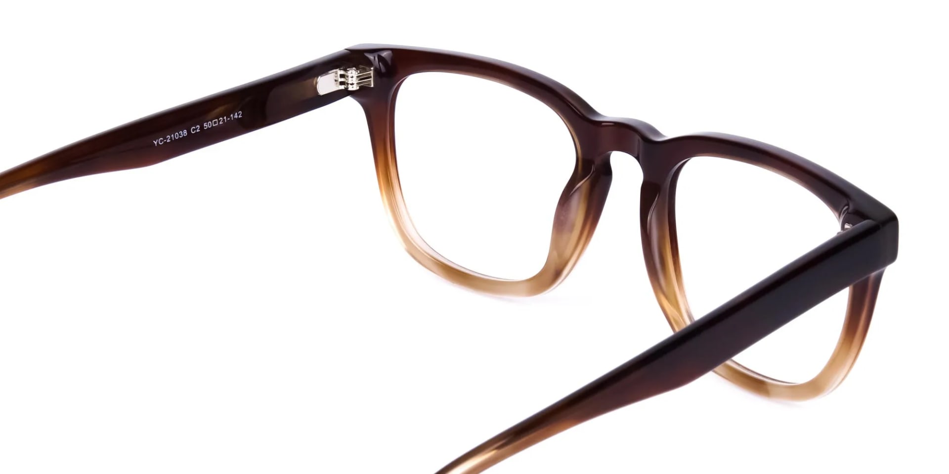 Tortoise Brown Square Glasses Frame-2