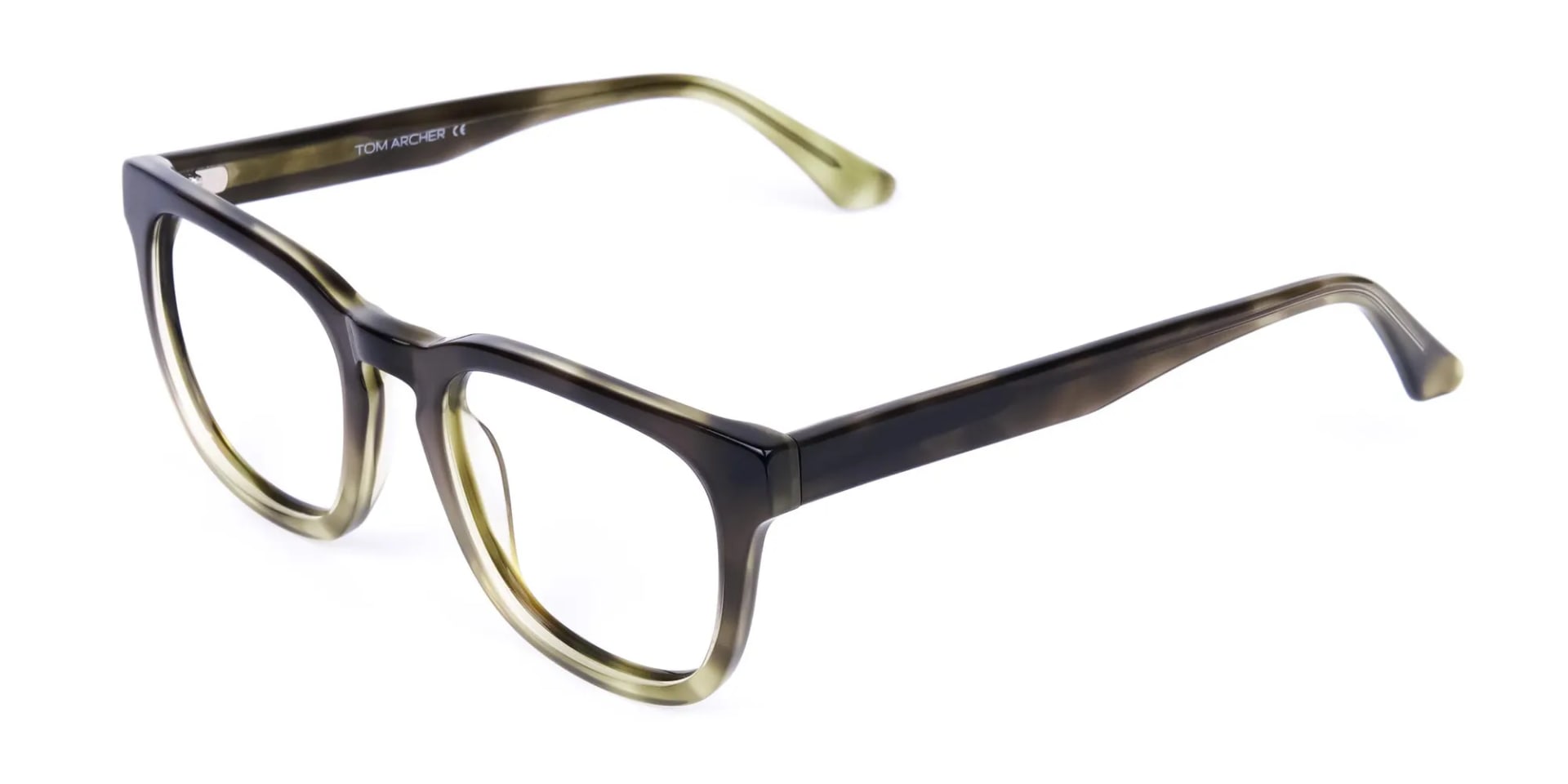Full Rim Green Square Glasses Frames-2