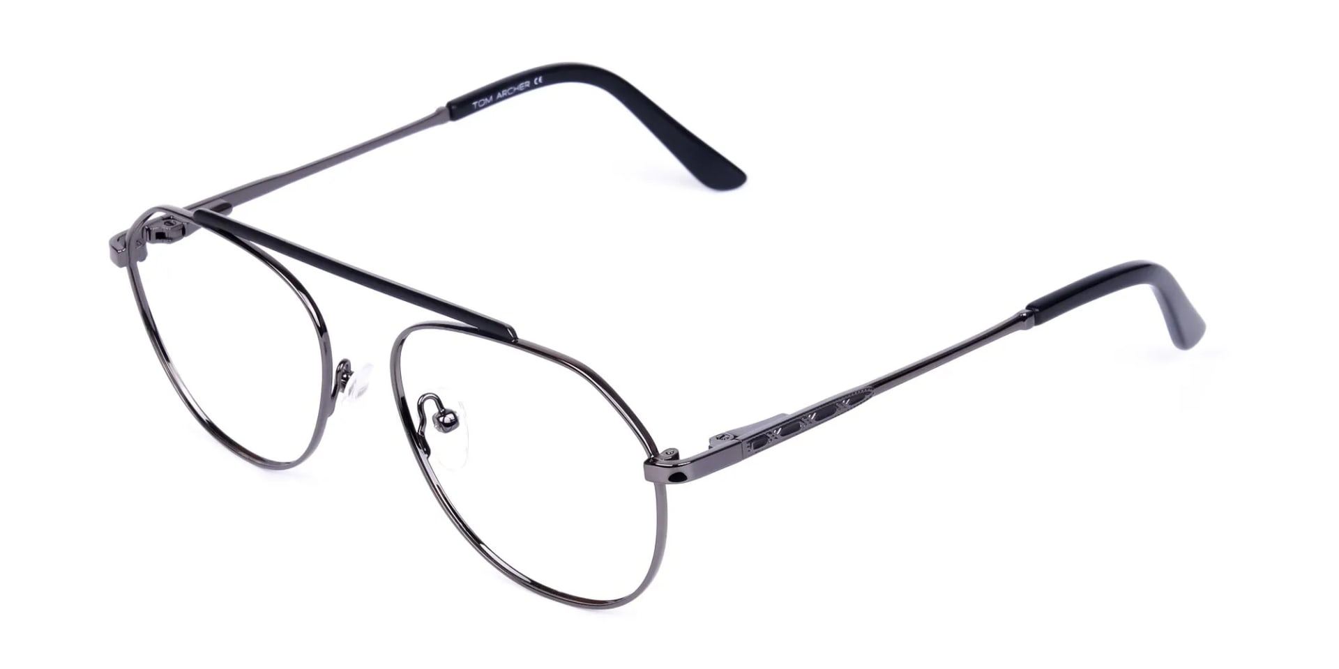 Classic Black Gunmetal Pilot Glasses-2