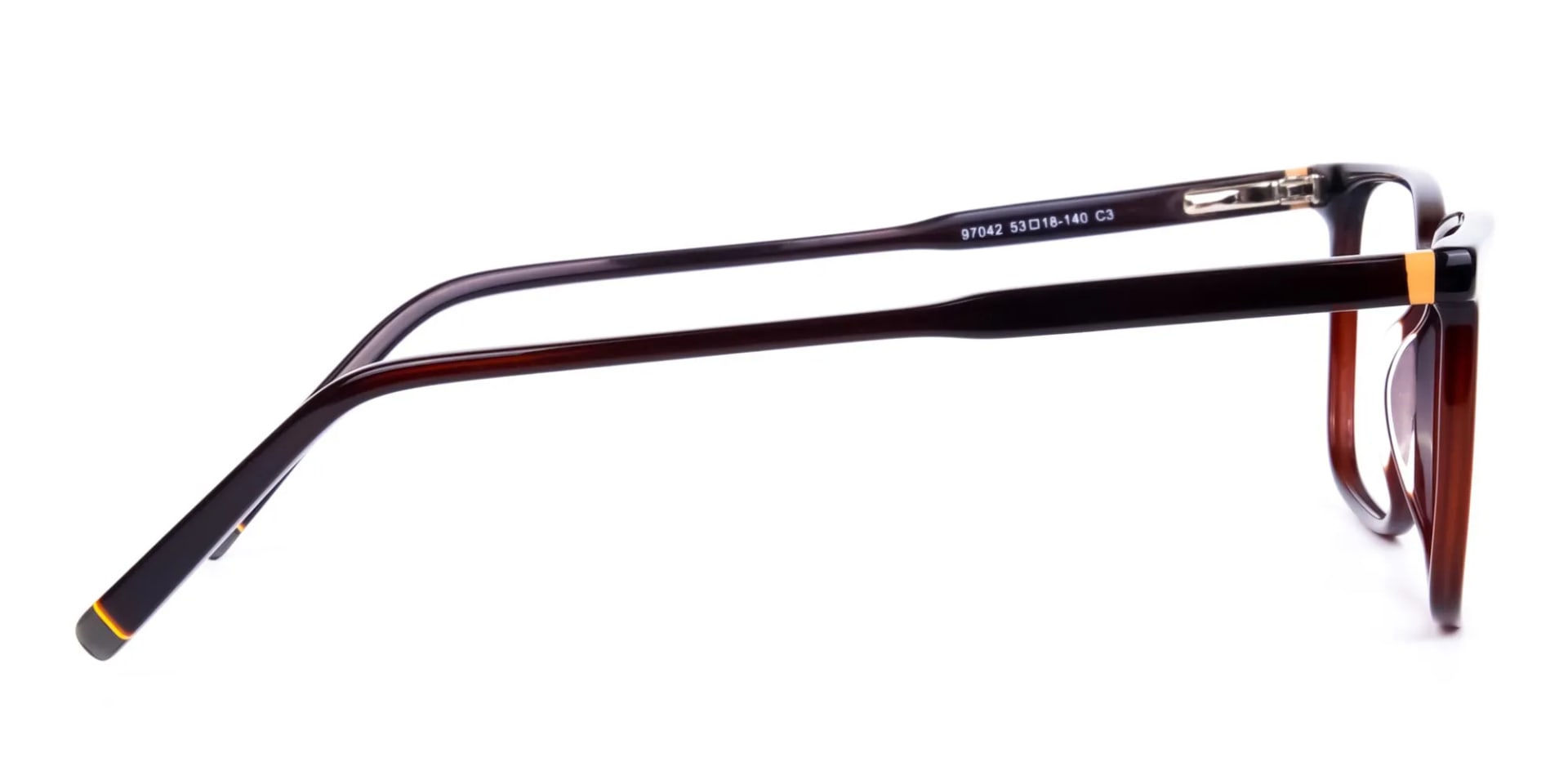 Dark Brown Rim Rectangular Glasses-2