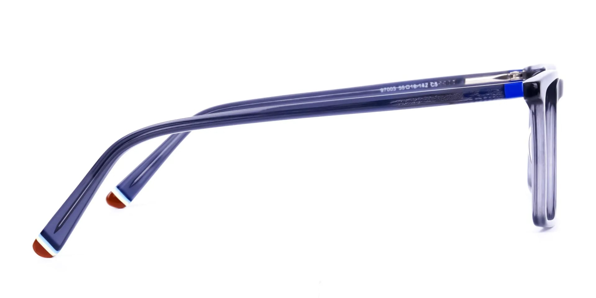 Rectangle Crystal Grey Eyeglass Frames-2