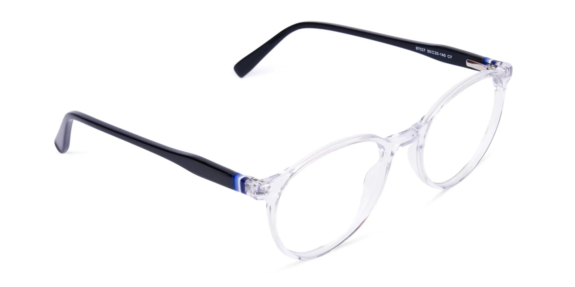 round frame blue light glasses-2