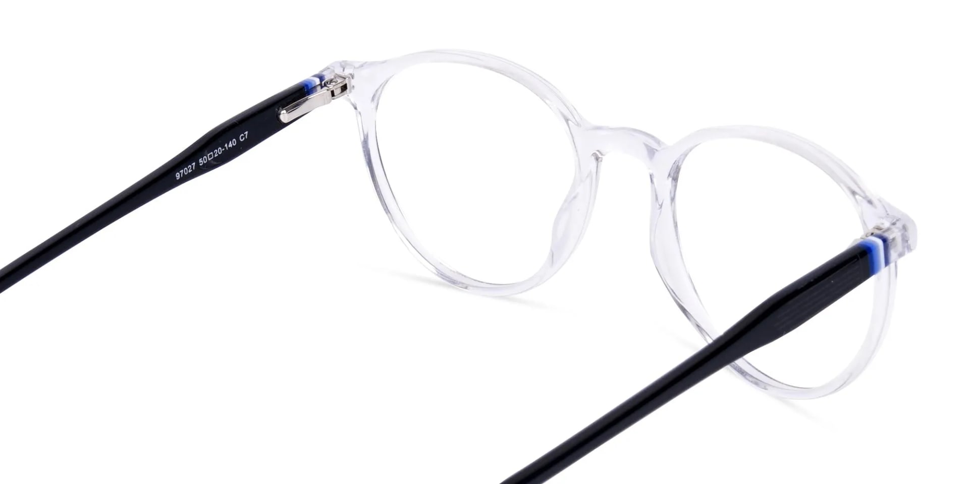 round frame blue light glasses-5