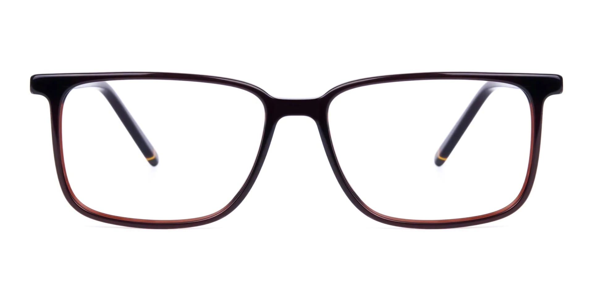 Dark Brown Rim Rectangular Glasses-2
