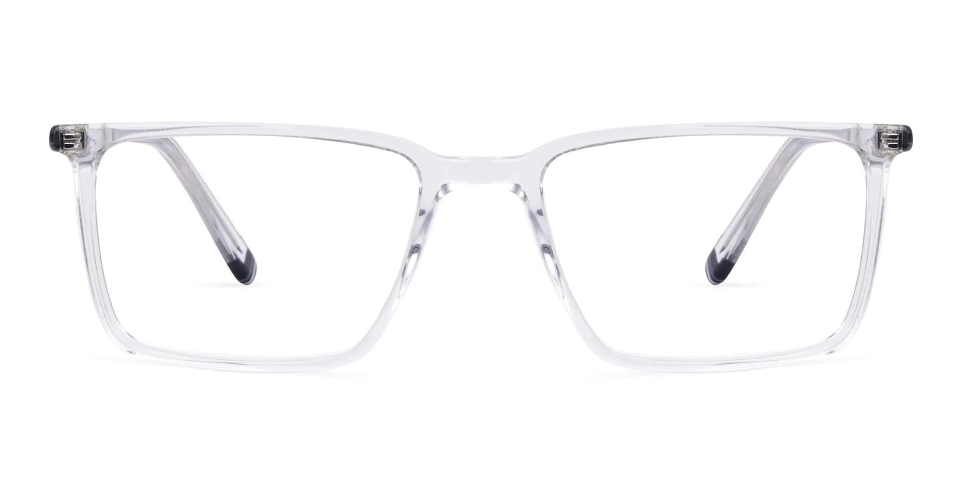Crystal Clear Rimmed Round Glasses-2