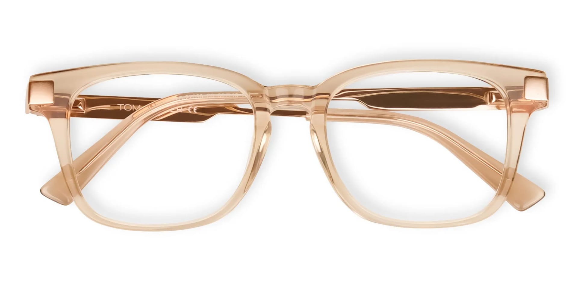 Crystal Nude Square Glasses-2