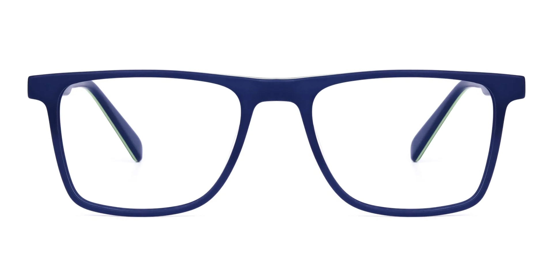 Blue Green Rimmed Rectangular Glasses-2