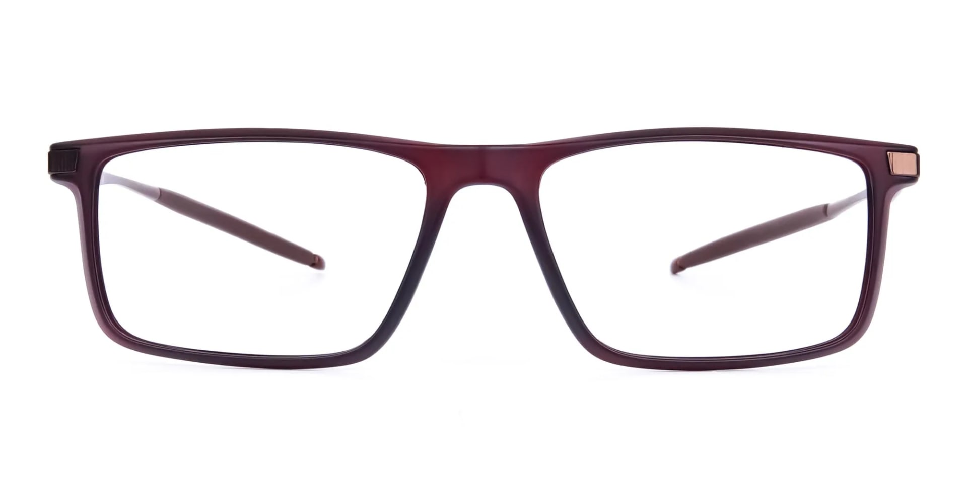 Sports Brown prescription running glasses - 1