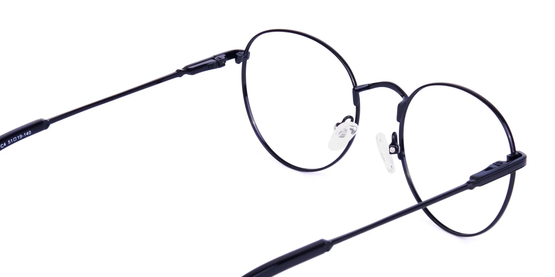 Designer Black Round Glasses Frame-2