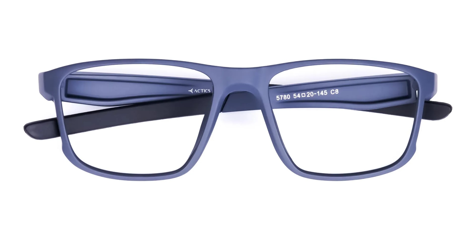 Matte Blue Rectangular Glasses For Golf - 2