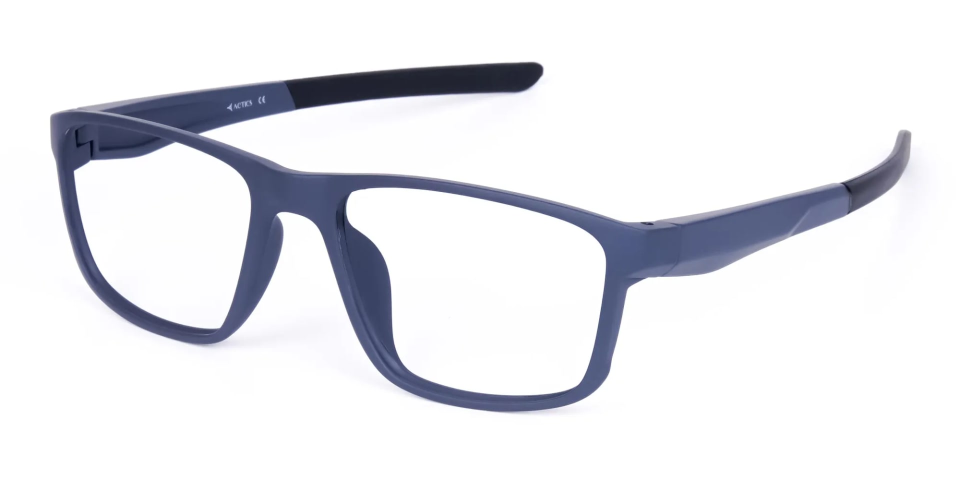 Matte Blue Rectangular Glasses For Golf - 2