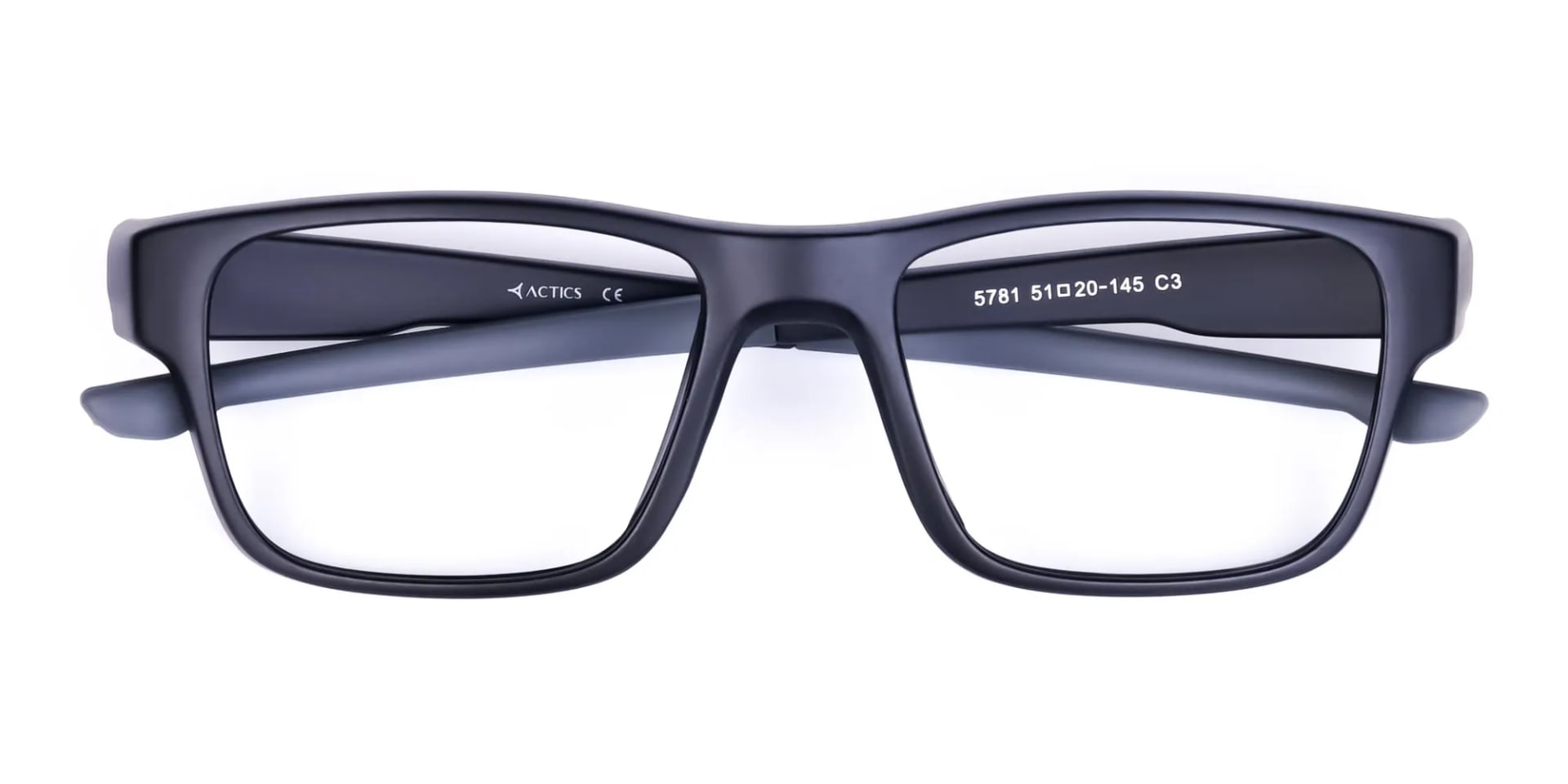 Rectangular Matte Black and Grey sports goggles-2