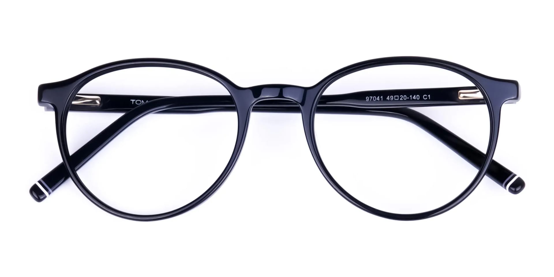 Classic Black Rimmed Round Glasses-2