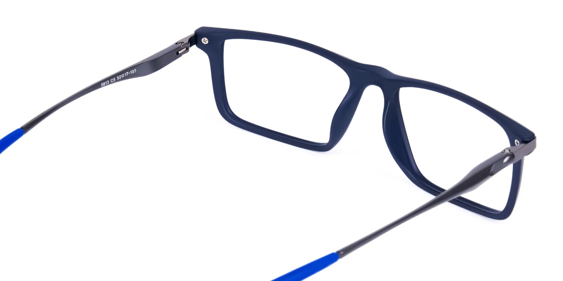 Blue and Black Prescription Football Glasses - 2