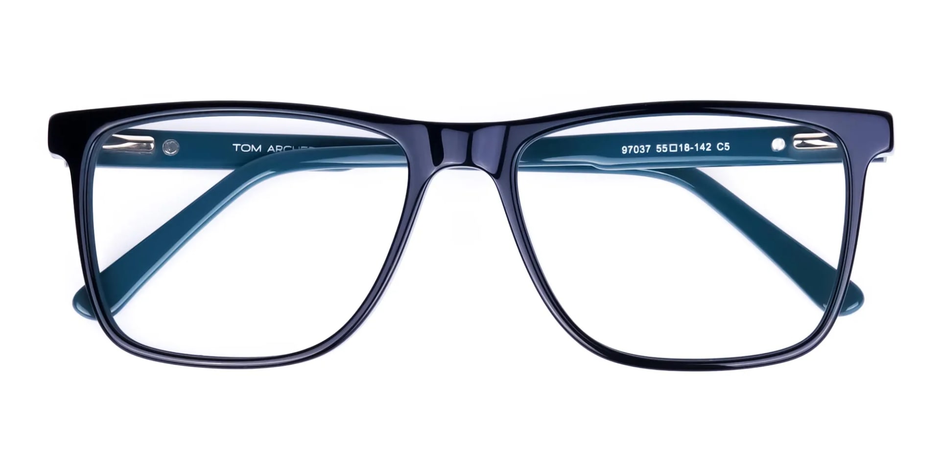 Black Designer Rectangular Glasses Frames-2