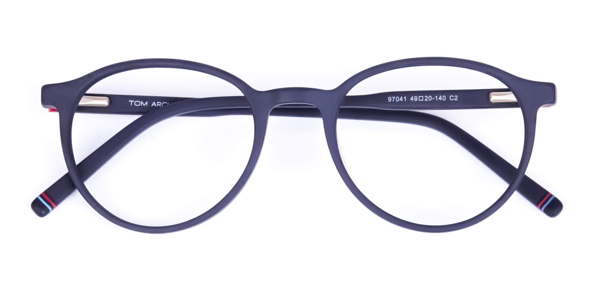 Matte Black Rimmed Round Glasses-6