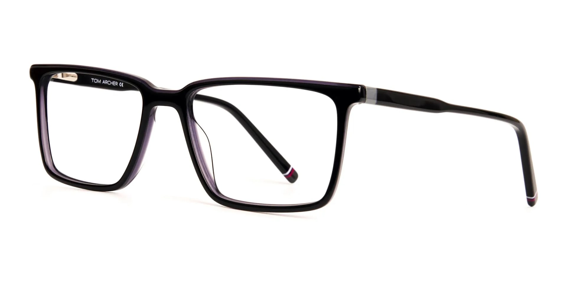 dark purple rectangular full rim glasses frames-2