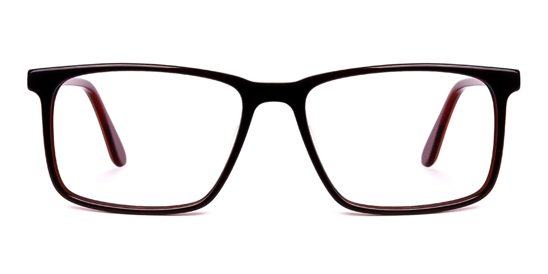 designer dark brown full rim rectangular glasses frames-2