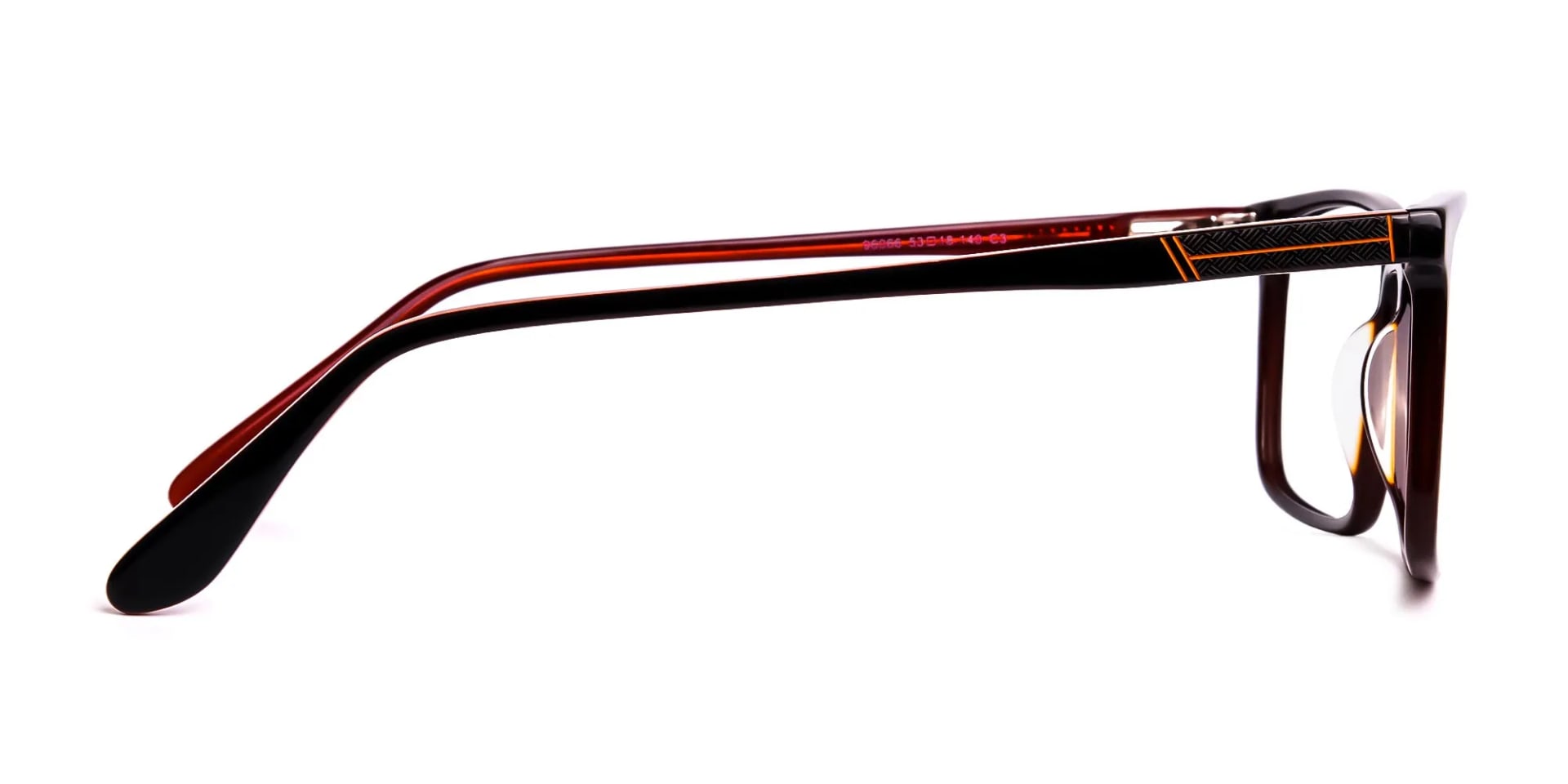 designer dark brown full rim rectangular glasses frames-2