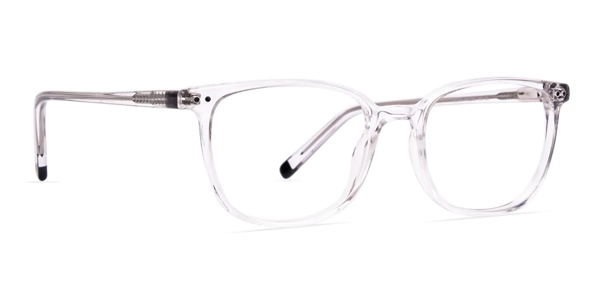 Crystal Clear Transparent Rectangular Glasses Frames-2