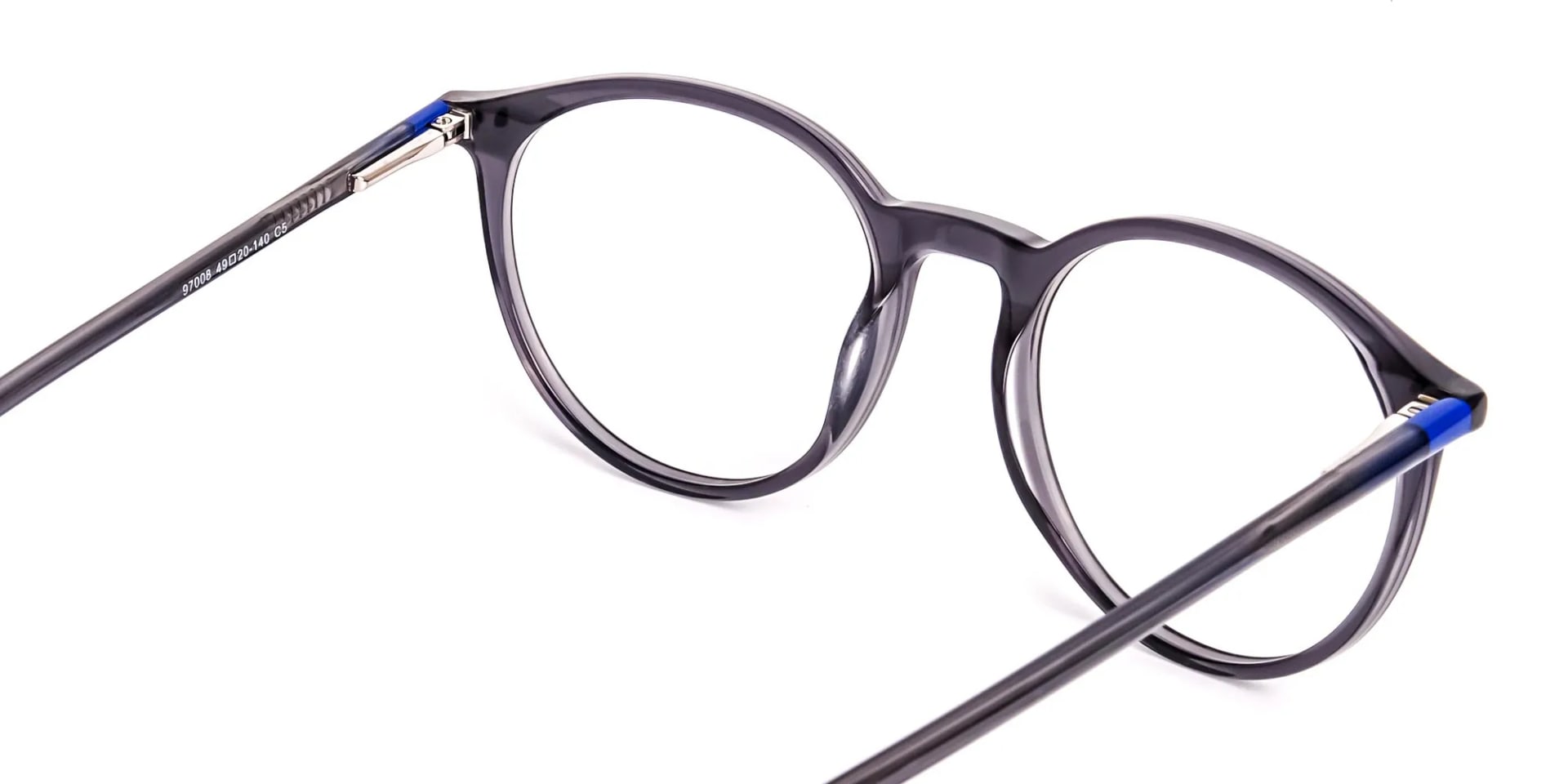 crystal grey round shape glasses-3