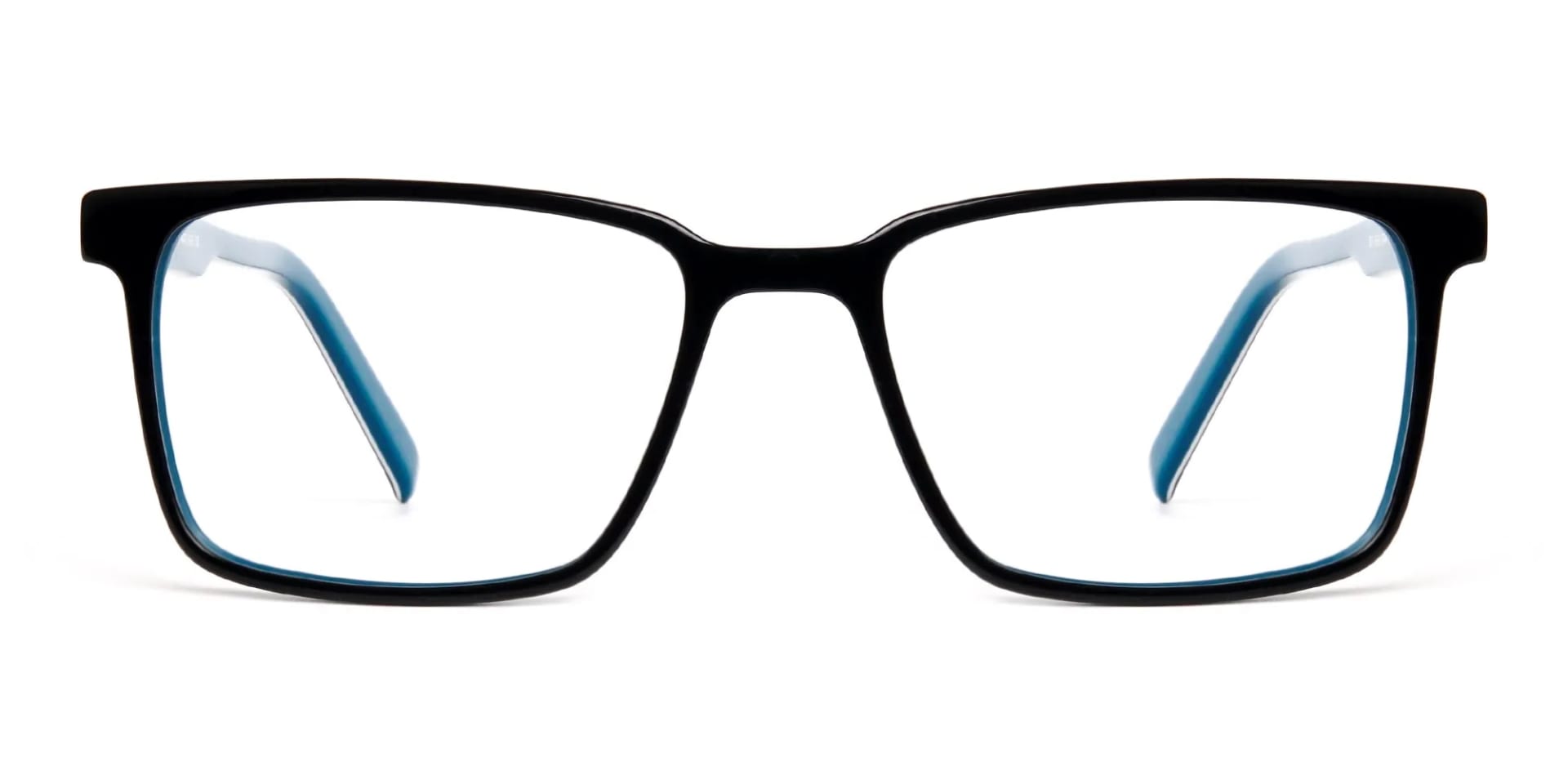 Black and Teal Designer Rectangular Glasses frames-2