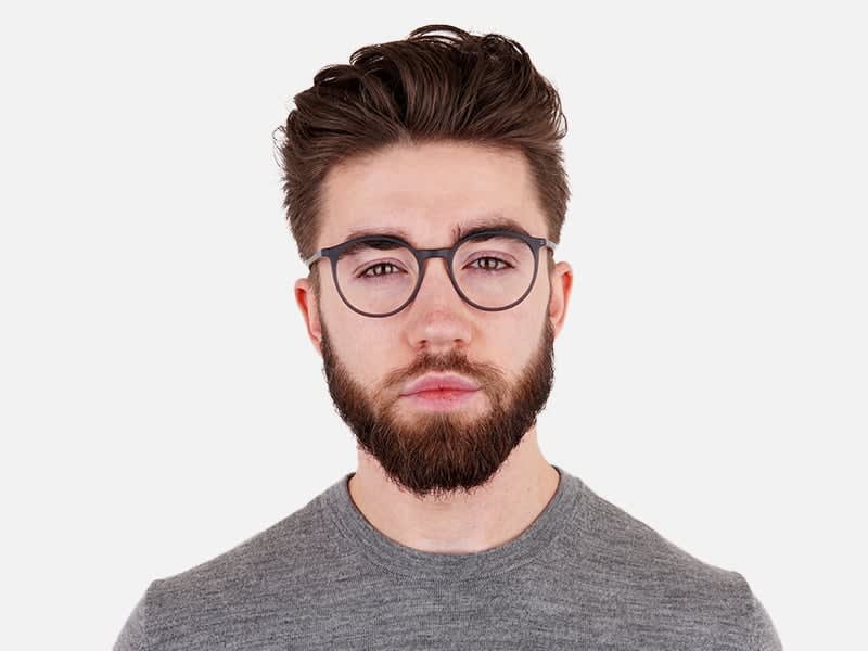 matte and dark grey round full rim glasses frames-11