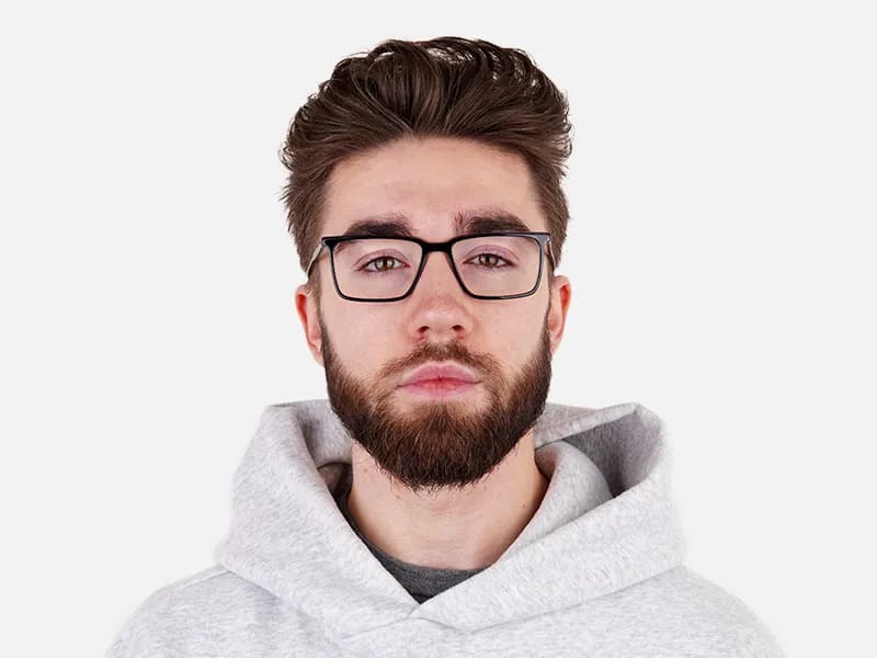 dark purple rectangular full rim glasses frames-2