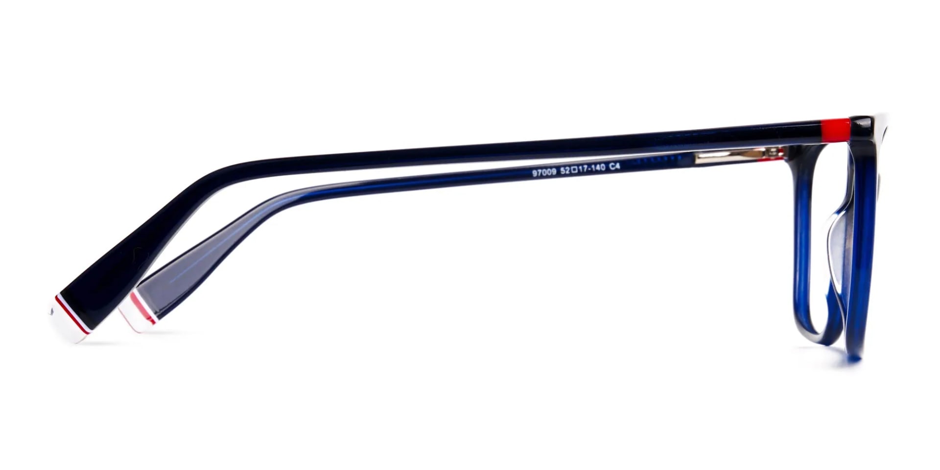 blue glasses in rectangular cat eye frames-2