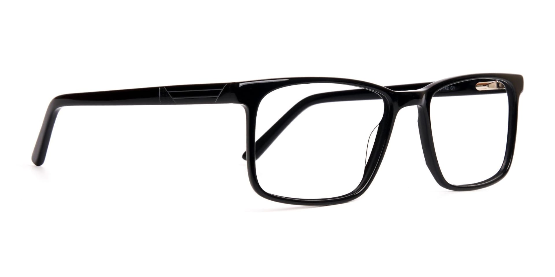 designer black rectangular glasses frames-2