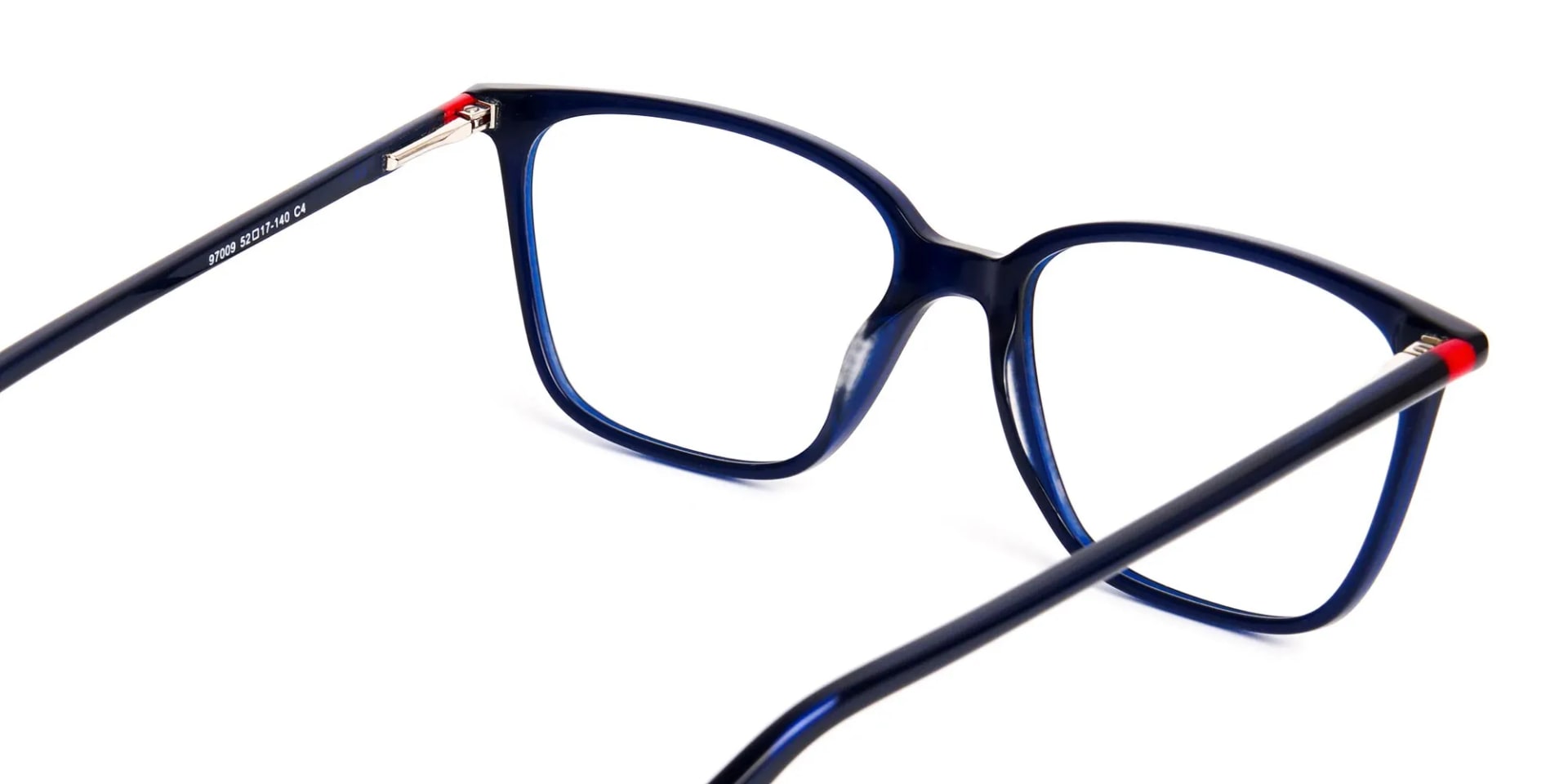 blue glasses in rectangular cat eye frames-2