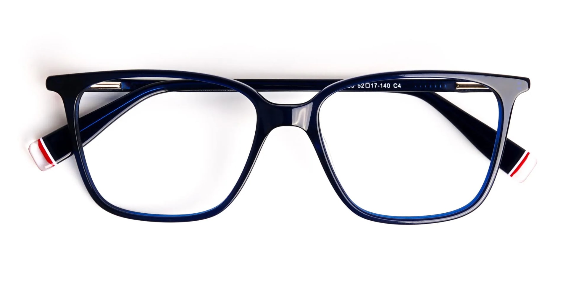 blue glasses in rectangular cat eye frames-2