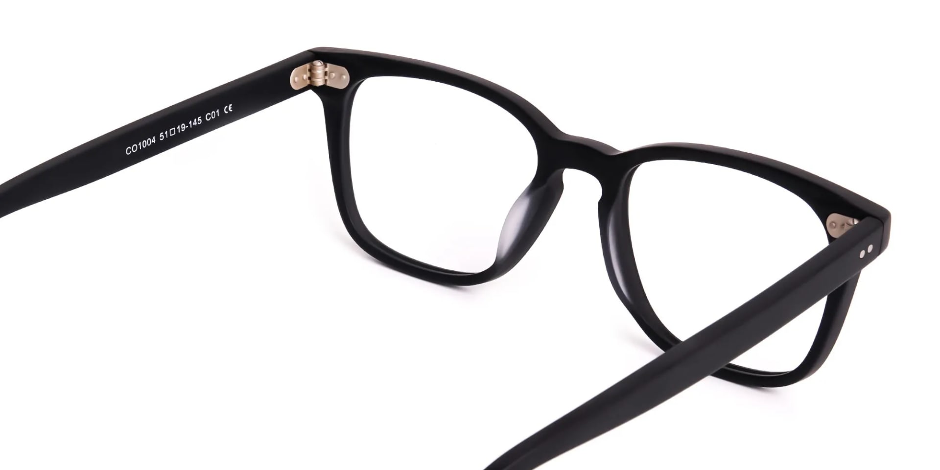 black full rim square full rim glasses frames-2