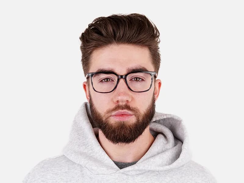 ocean blue rectangular square full rim glasses frames-2