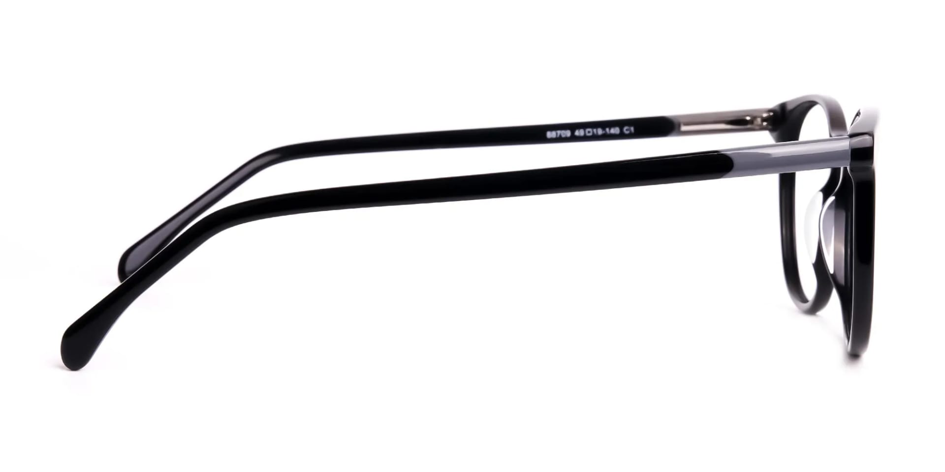 BUCKLEY 1 - Simple Black Full Rim Round Glasses | Specscart.®