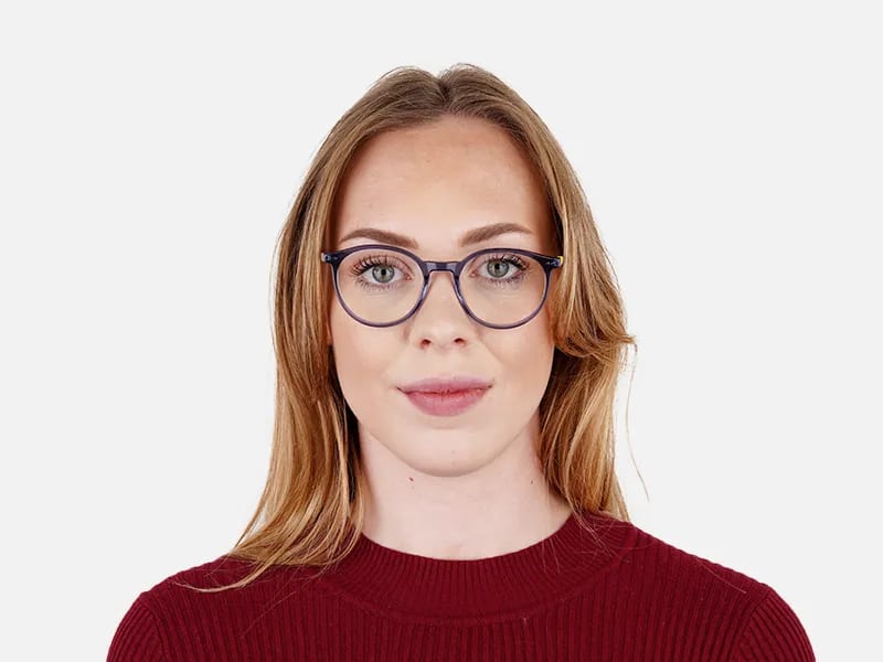 transparent and crystal clear blue round glasses frames-2