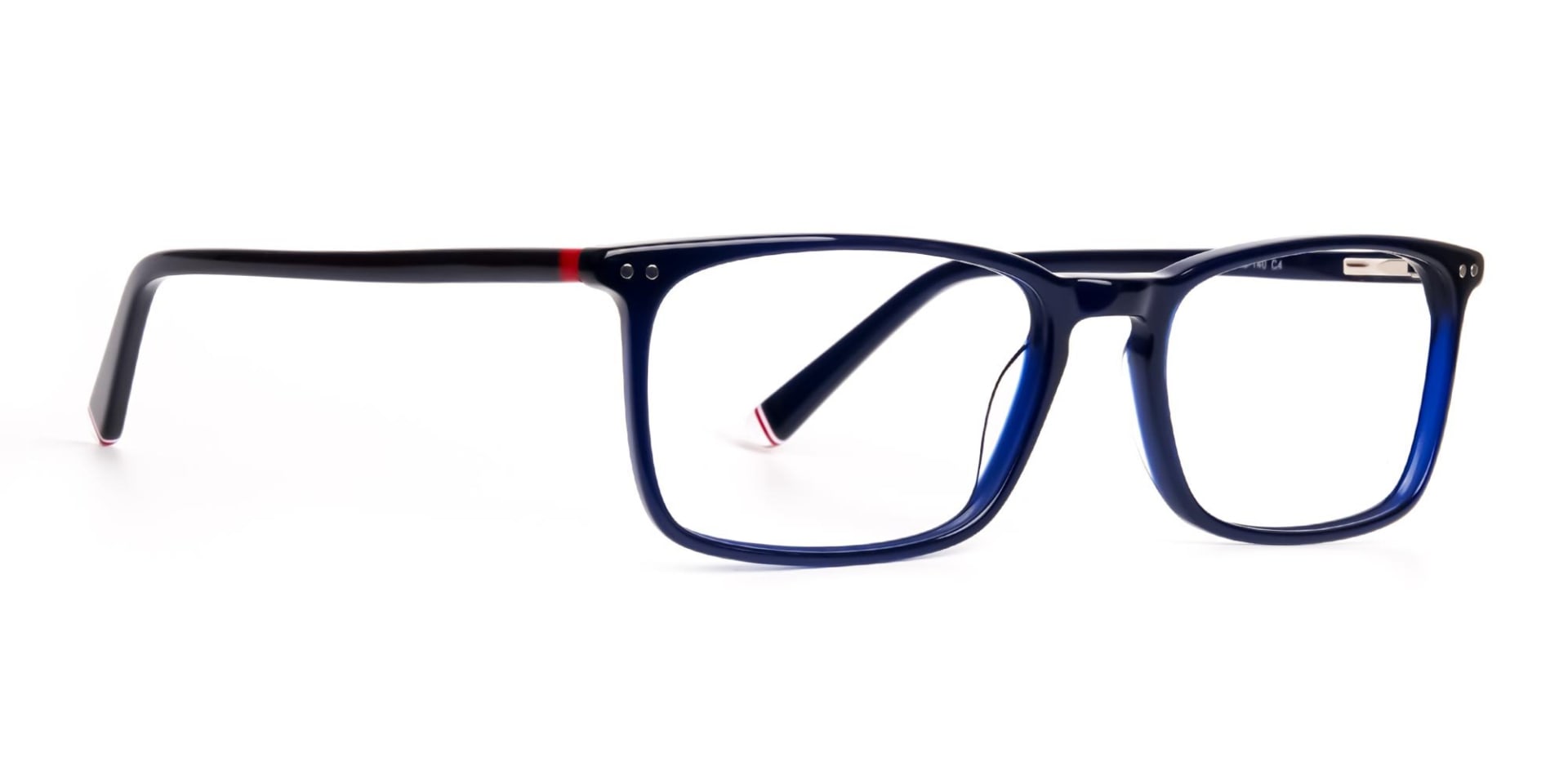 blue glasses in rectangular shape frames-2