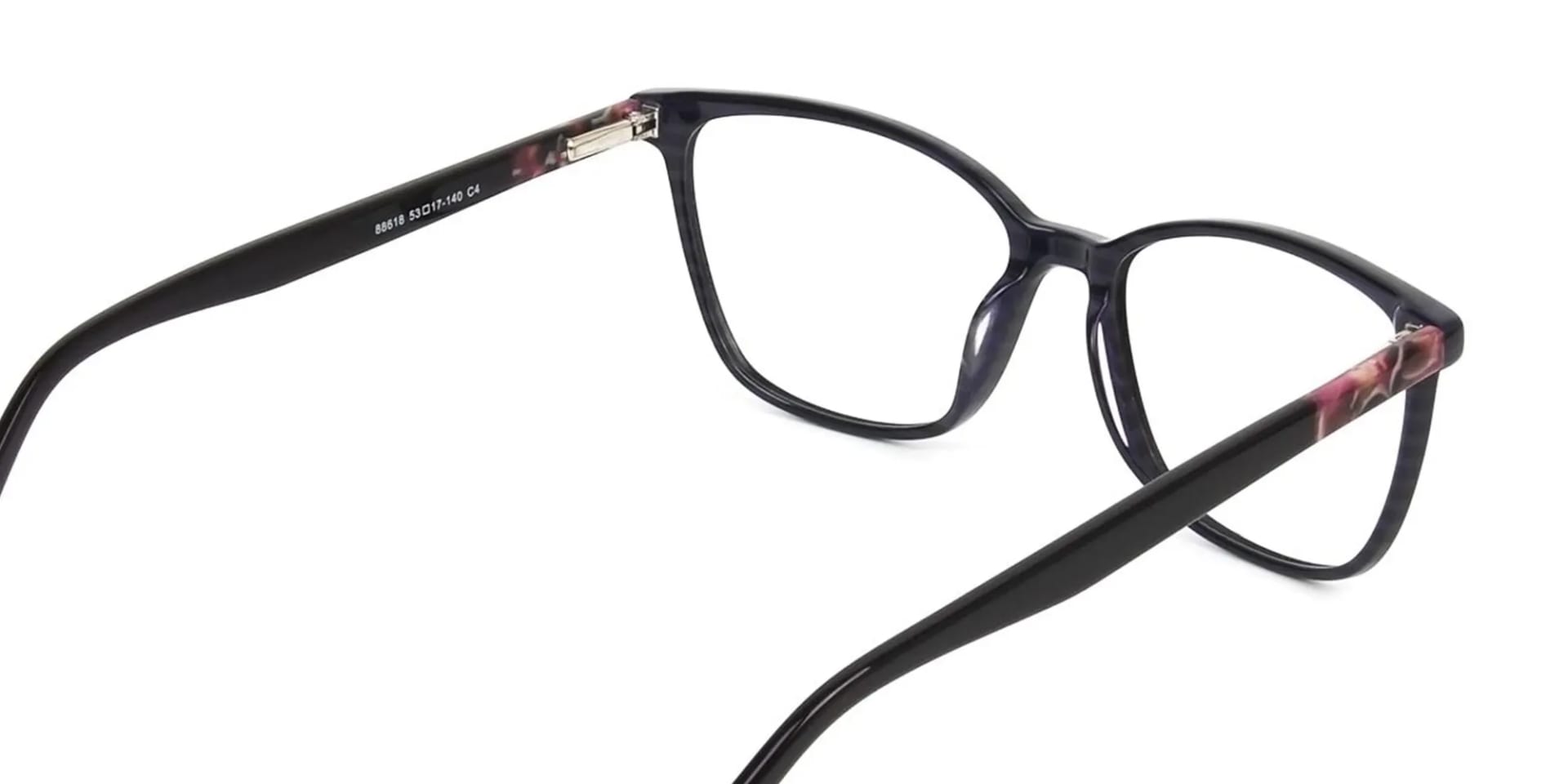 Dark Violet Rectangular Spectacles - 2